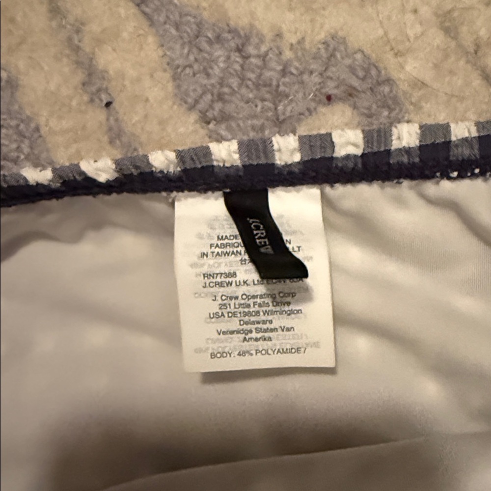 J. Crew Gingham Seersucker High Waist Bikini Bottom SZ XL - Picture 3 of 3